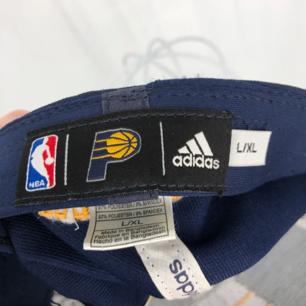 Adidas Mens Indiana Pacers NBA Hat Size L/XL Basketball Team‎ Logo Embroidered